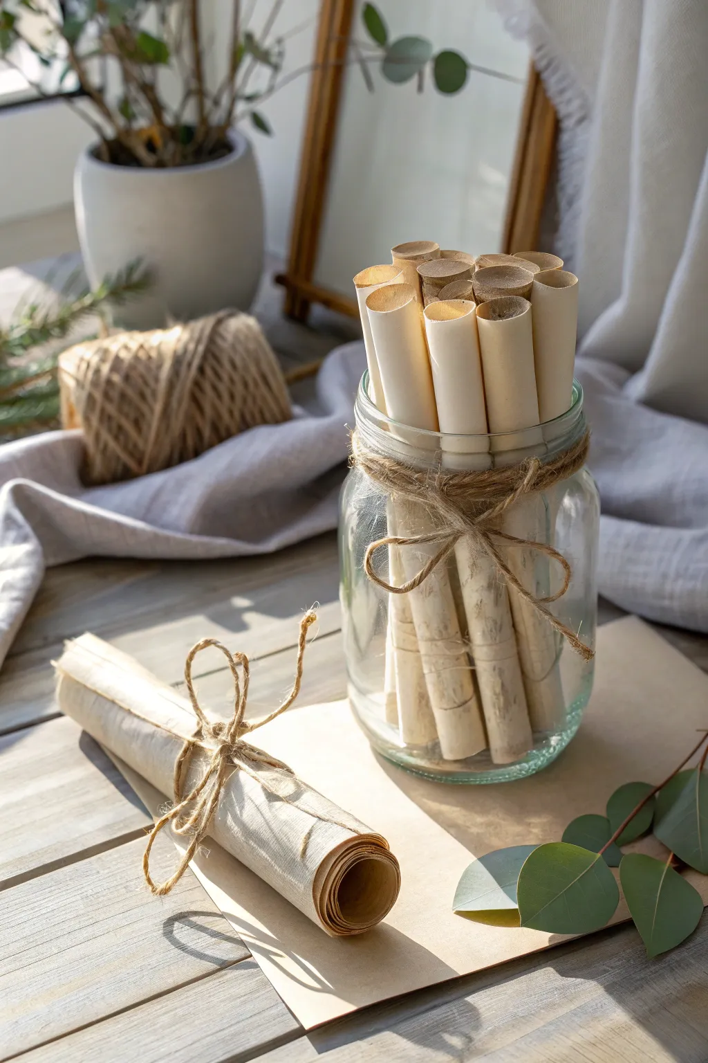 Capture the essence of inspiration with this elegant quote jar, a perfect DIY graduation gift filled with personal messages of motivation.