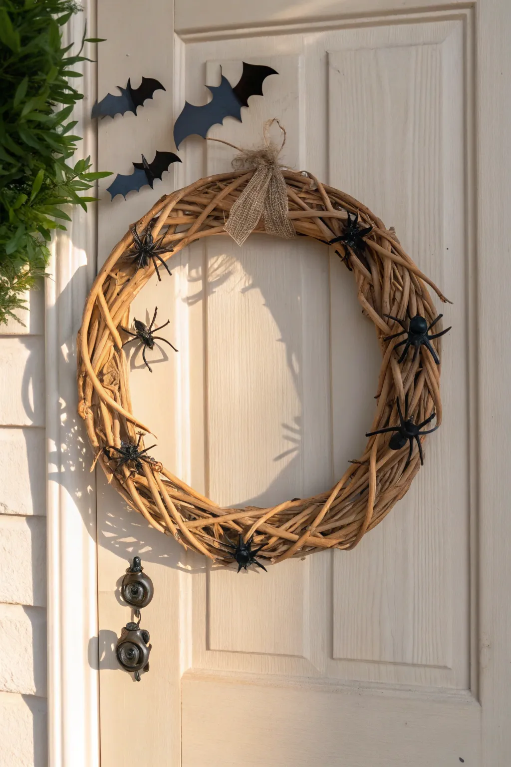 Elevate your Halloween entrance with minimalist elegance and a touch of spooky charm.