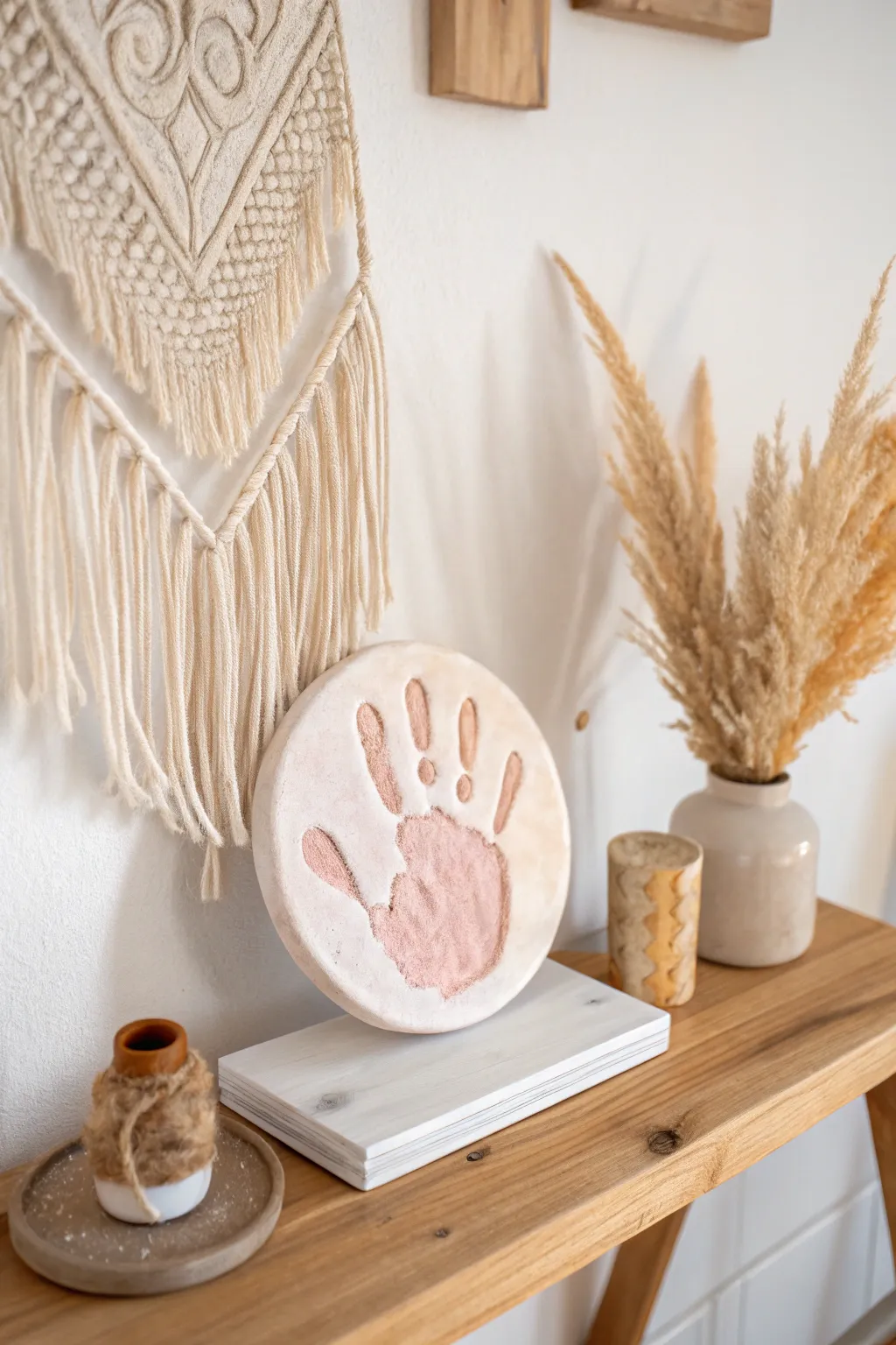 Capture precious moments with handcrafted clay keepsakes. 🌿✨