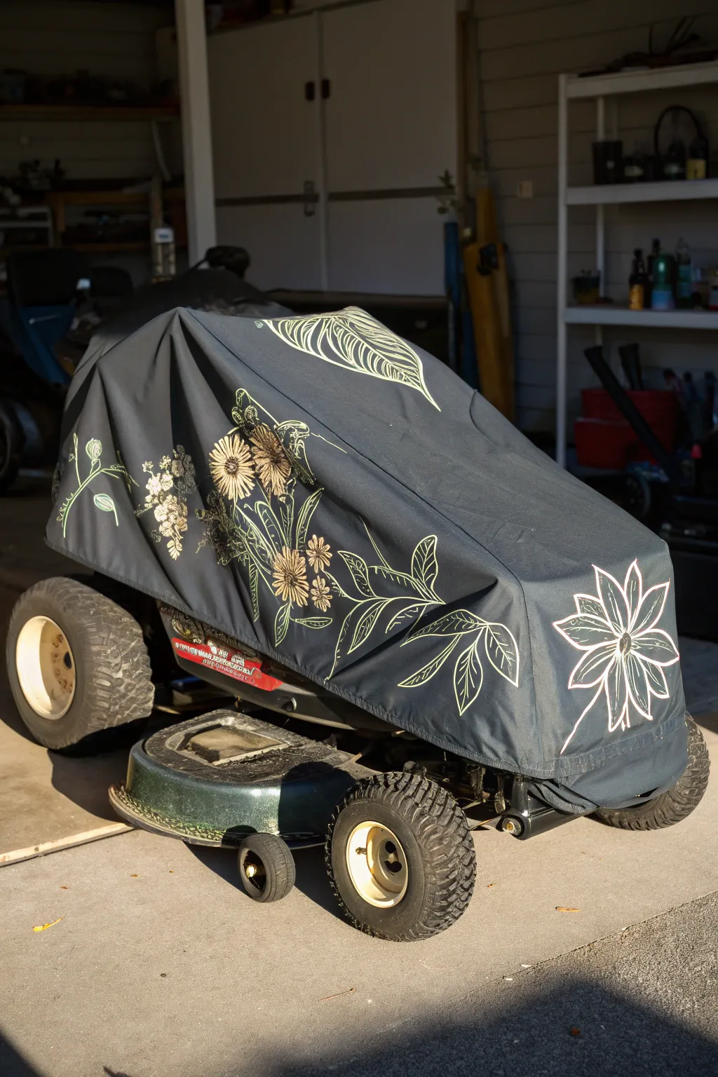 Elevate your mower's protection with a custom-fit cover that blends functionality and craftsmanship.