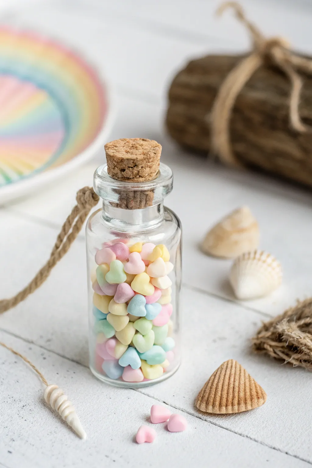 Capture sweetness with a touch of whimsy: a candy charm delight!