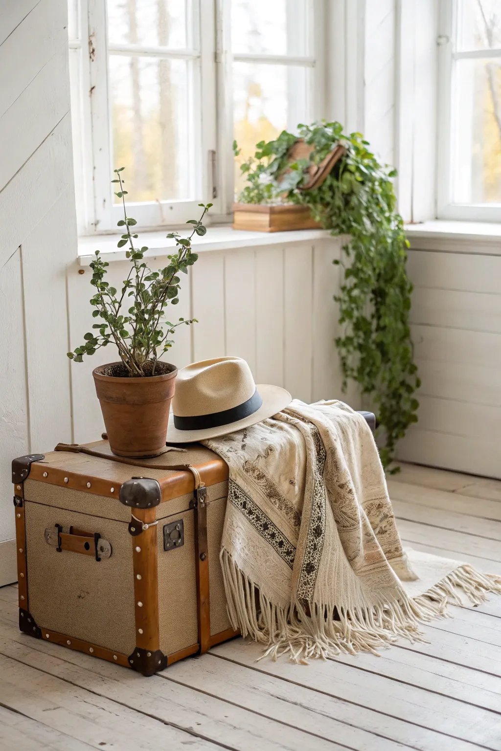 Transform ordinary into extraordinary with upcycled props that tell a story. #DIYPhotoshoot #ScandiBohoElegance