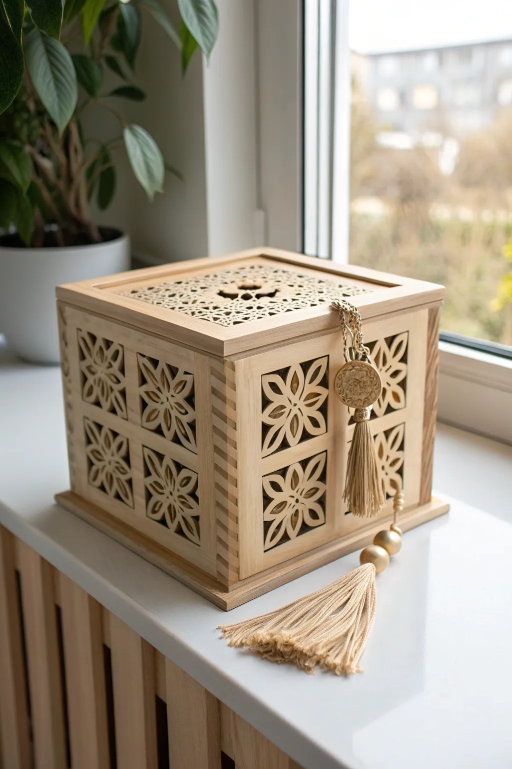 Challenge your savings with style: A puzzle box piggy bank that blends minimalist elegance with a playful twist.