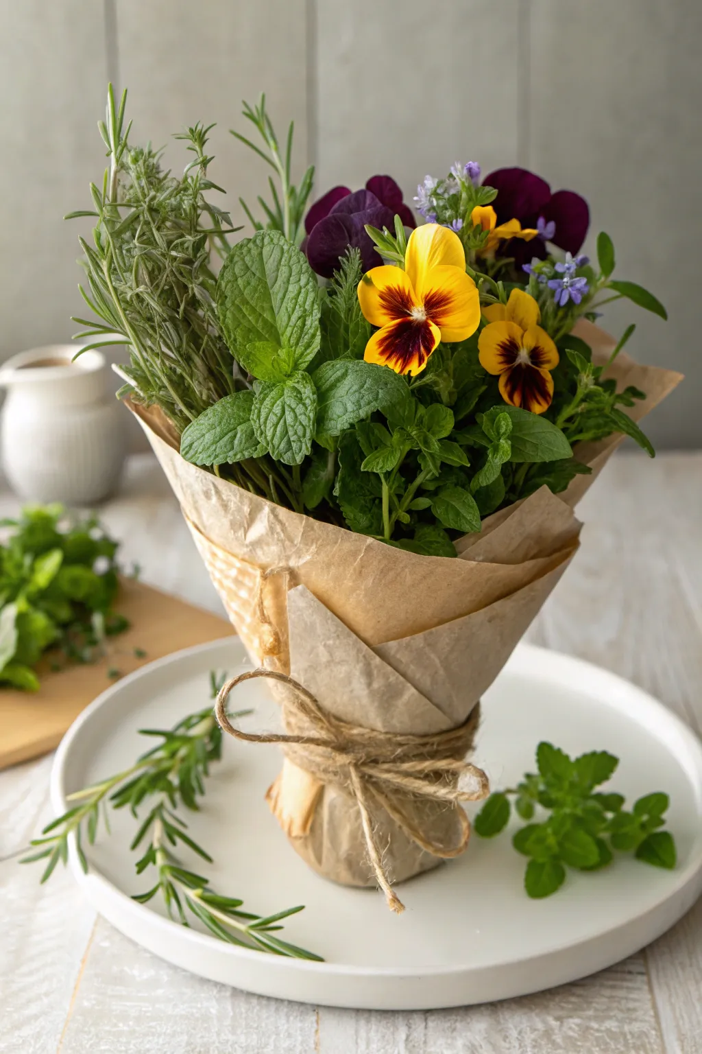 Craft beauty and flavor with an edible bouquet — perfect for the eyes and the palate.