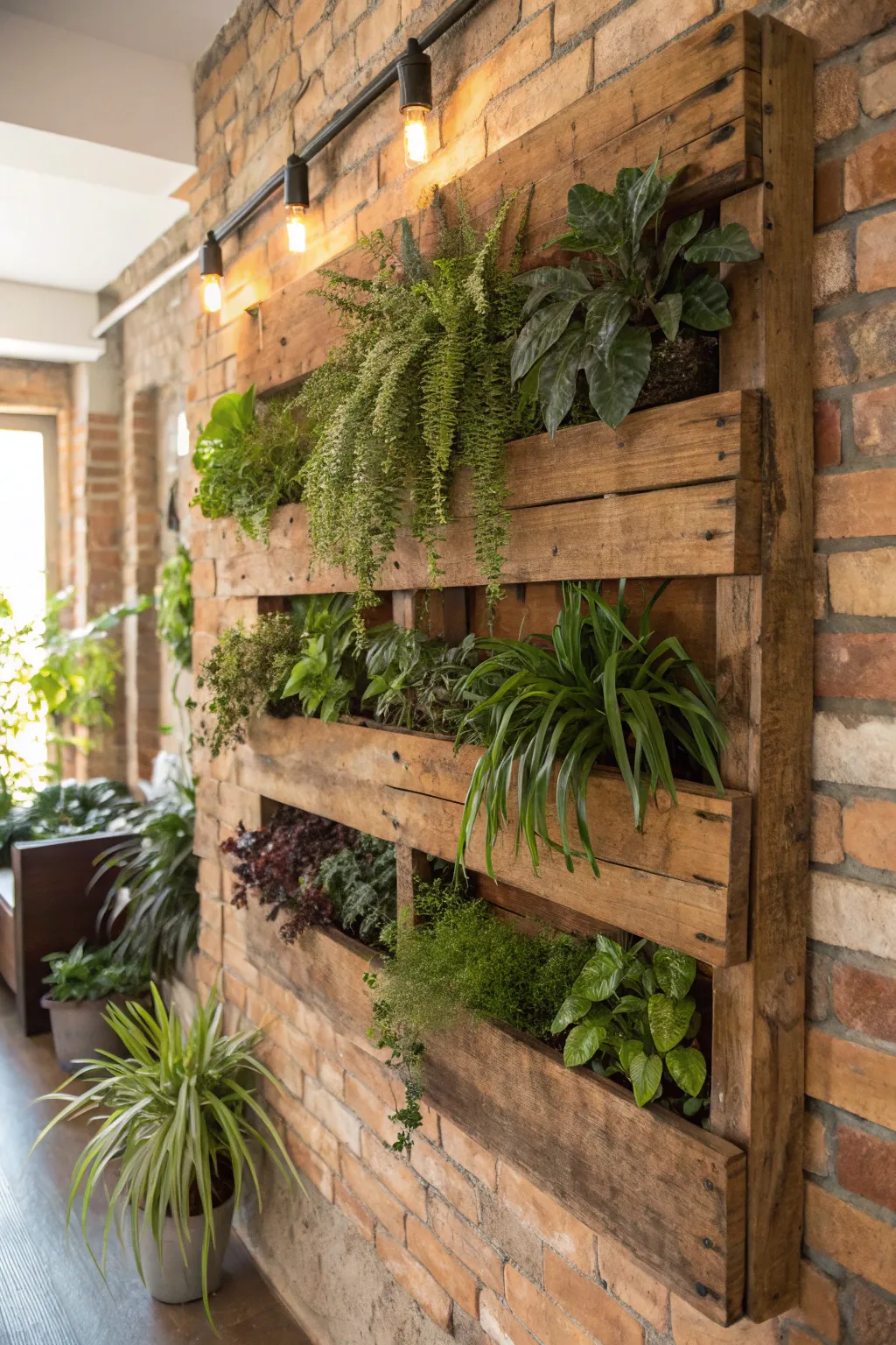 Elevate your space with a handcrafted vertical garden, where nature and craftsmanship meet.