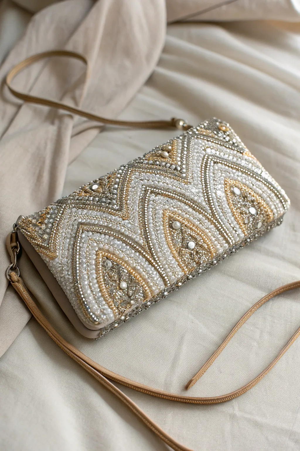 Craft your own sparkle with this chic beaded evening clutch—perfect for adding a touch of glamour to any occasion!