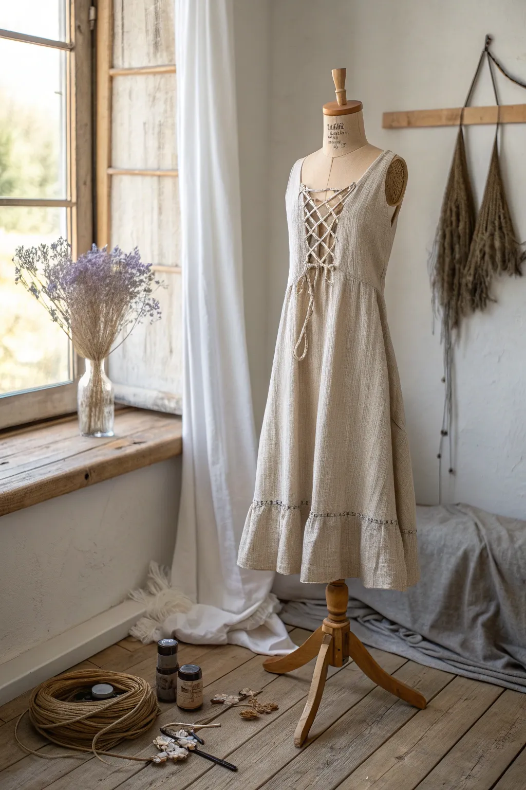 Transform your look with elegant lacing: A simple yet stunning DIY renaissance costume idea.