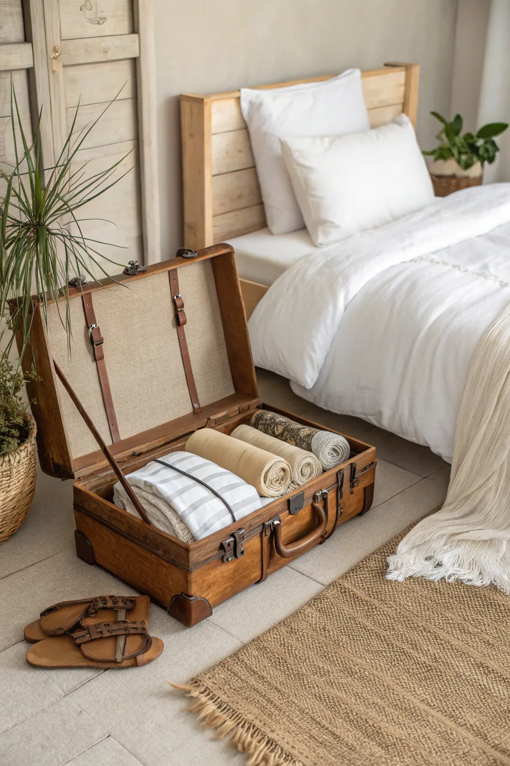 Elevate your storage game with chic under-bed suitcase solutions.