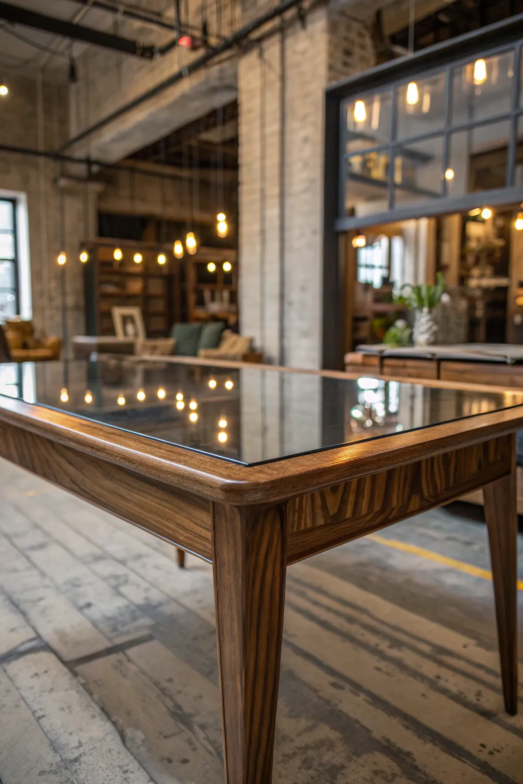 Elevate your space with the timeless elegance of a mirrored tabletop.
