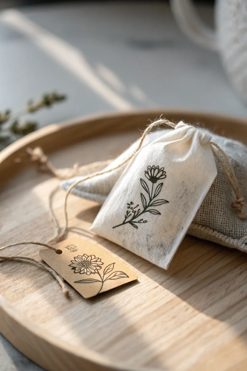 Charming DIY mini tea bags for a memorable tea party favor.