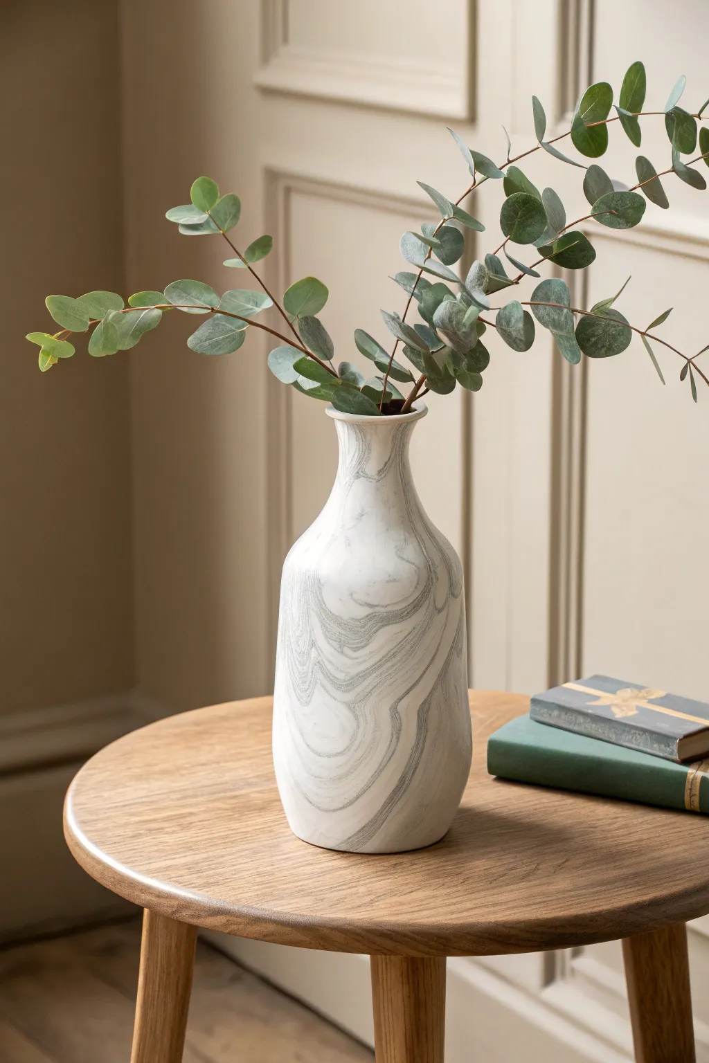 Transform your space with this DIY marble effect vase, where simplicity meets elegance.