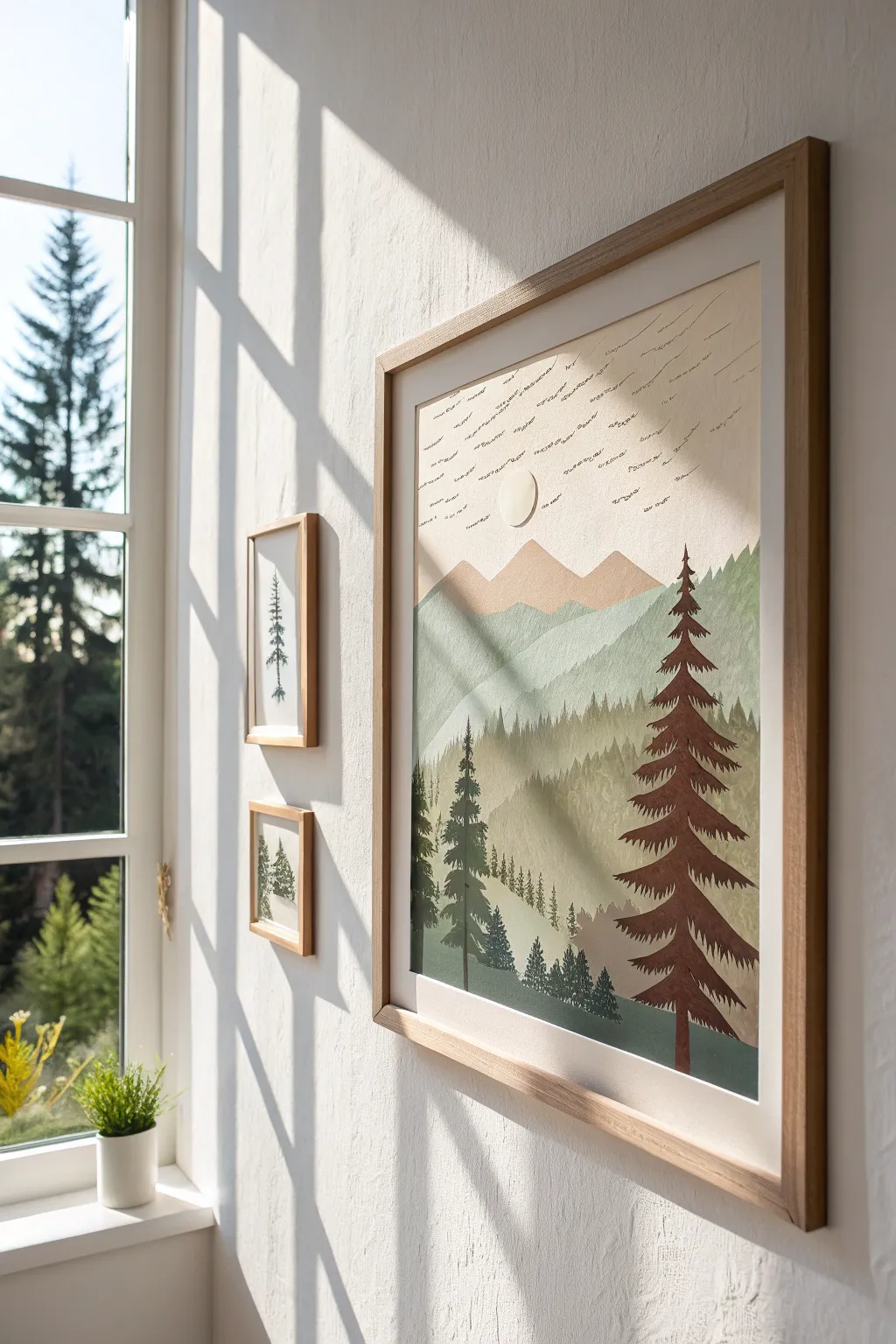 Transform your space with layered paper silhouettes that capture the essence of natural beauty and minimalistic design.