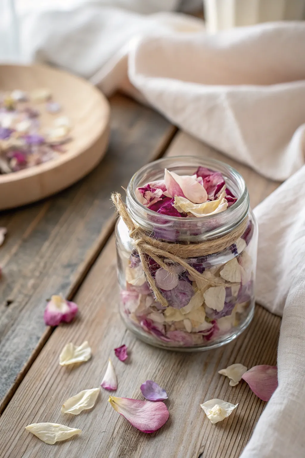 Create a beautiful and eco-friendly celebration with these charming dried flower petals as confetti.