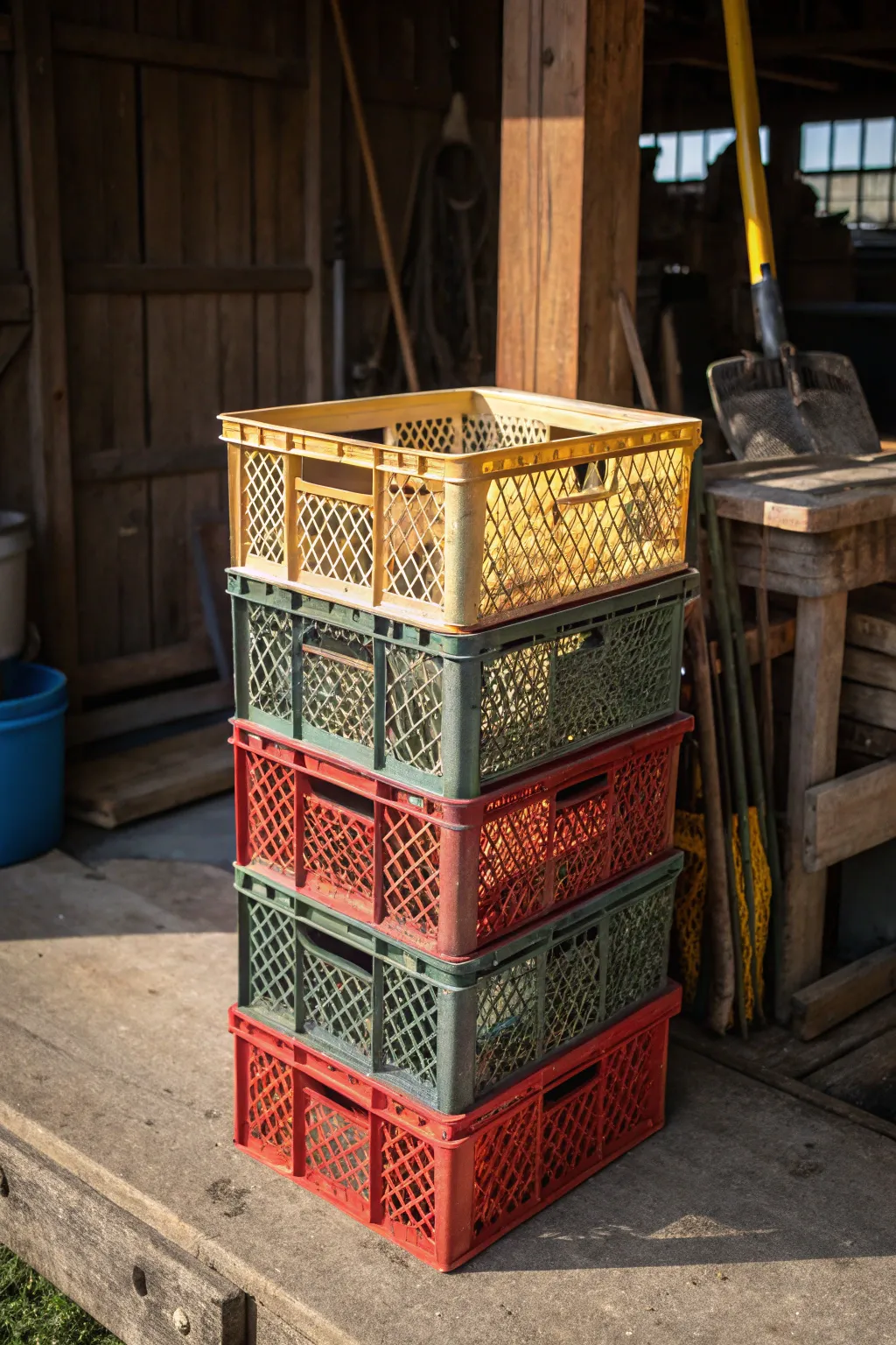 Transform your space with this Milk Crate Marvel – a blend of rustic charm and functional design!