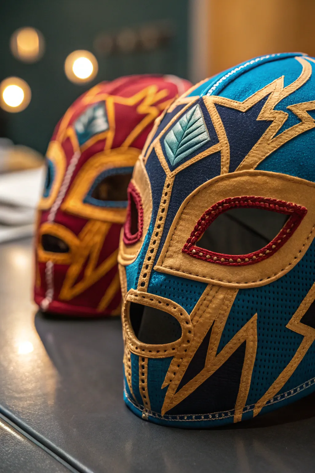 Unleash your inner tag team champion with these crafted wrestling masks!