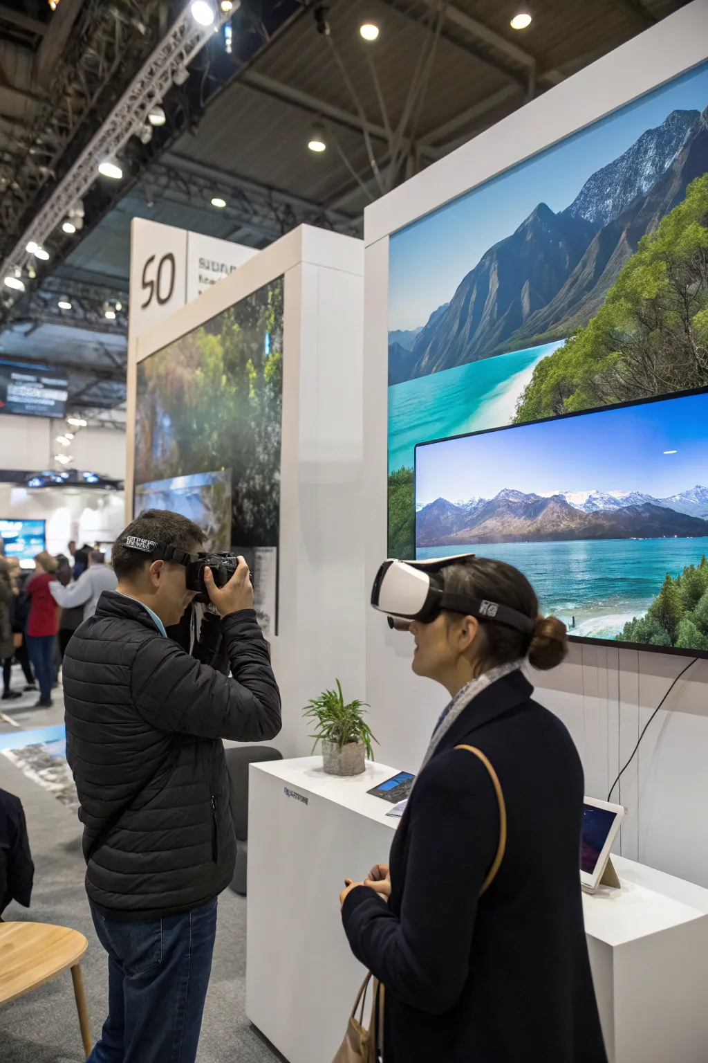 Virtual reality brings the beauty of nature directly to visitors.