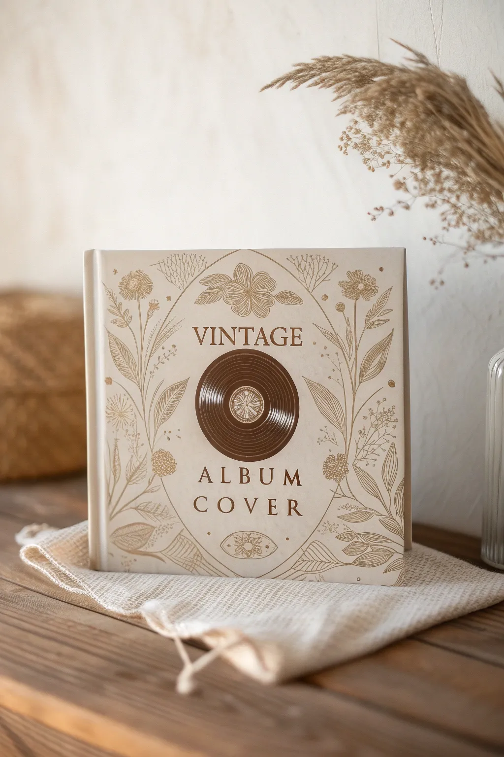 Capture the charm of yesteryears with this vintage-inspired album cover design.