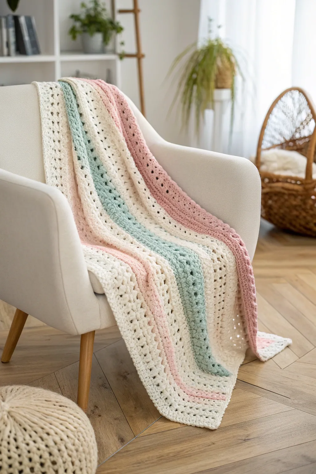 Wrap your little one in warmth and love with this charming crochet baby blanket, perfect for adding a touch of handcrafted beauty to any nursery.