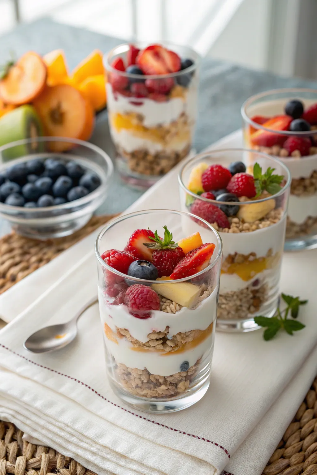 Layered trifle glasses that are both delicious and visually appealing.