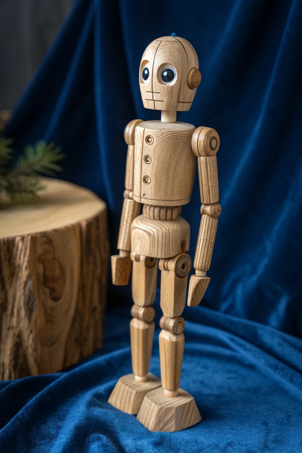Bring your creations to life with masterfully whittled puppet figures.