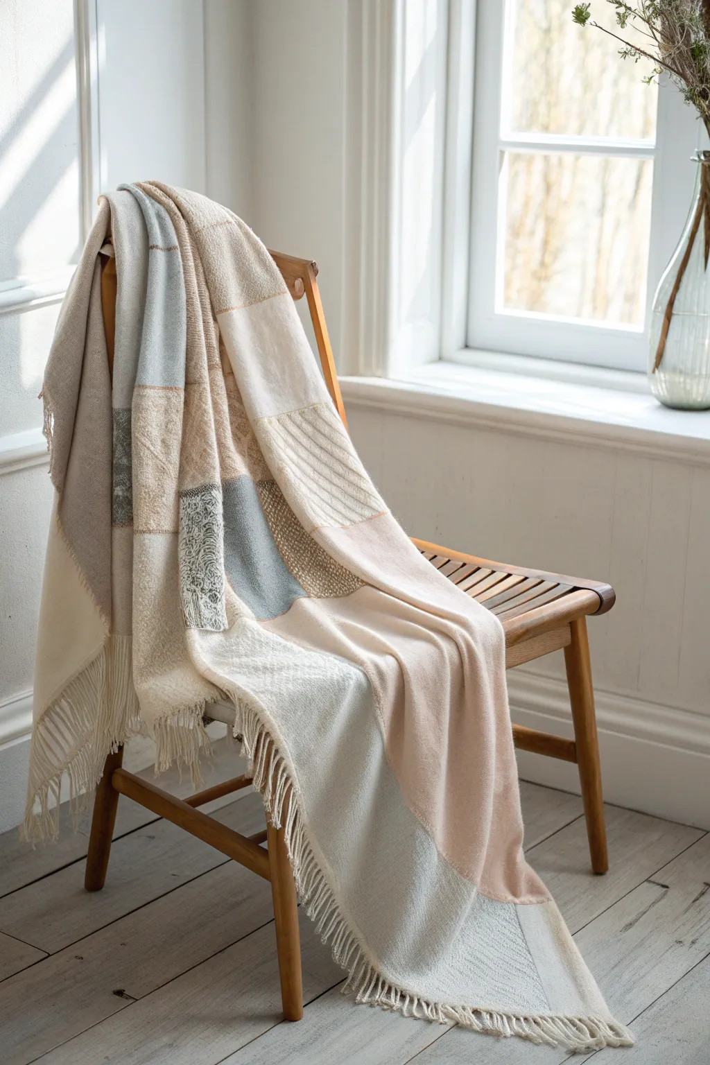 Wrap yourself in stories and warmth with a beautifully crafted memory shawl.