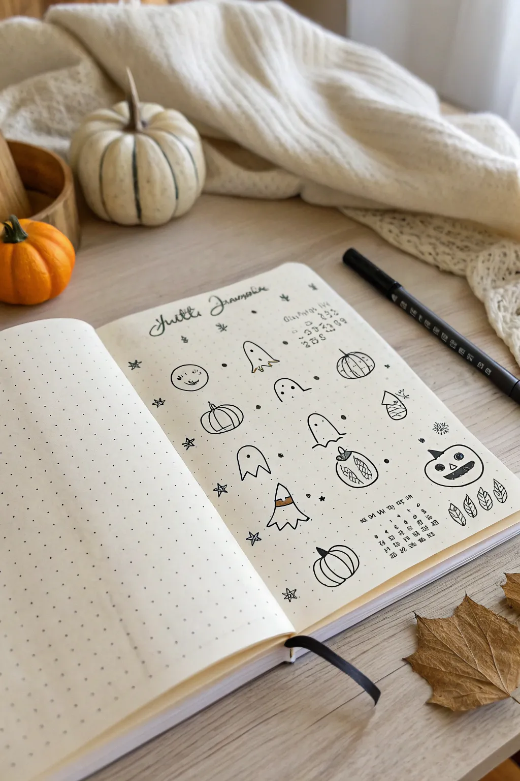 Count down to Halloween with a touch of minimalist charm. 🎃📖