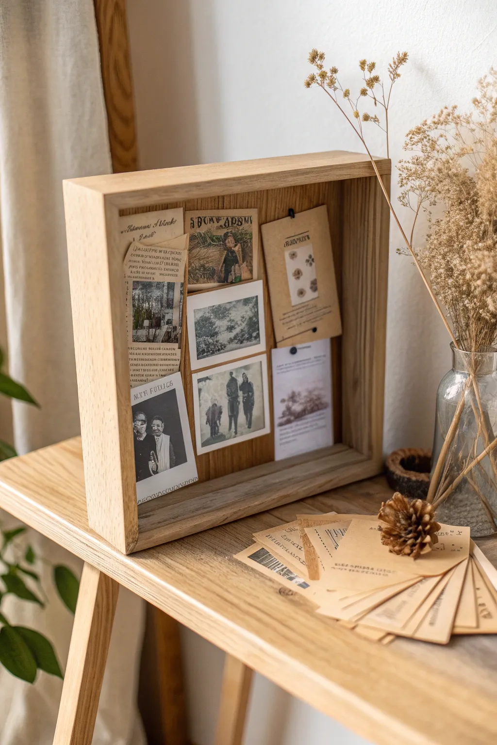 Preserve your family's adventures in style with a personalized shadow box.