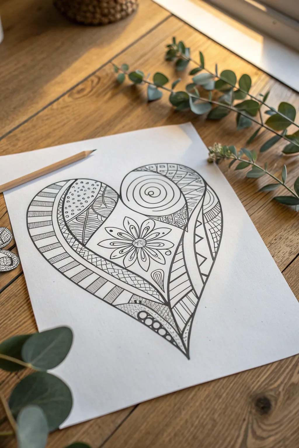 Unleash your creativity with this stunning abstract heart art, where simplicity meets elegance.