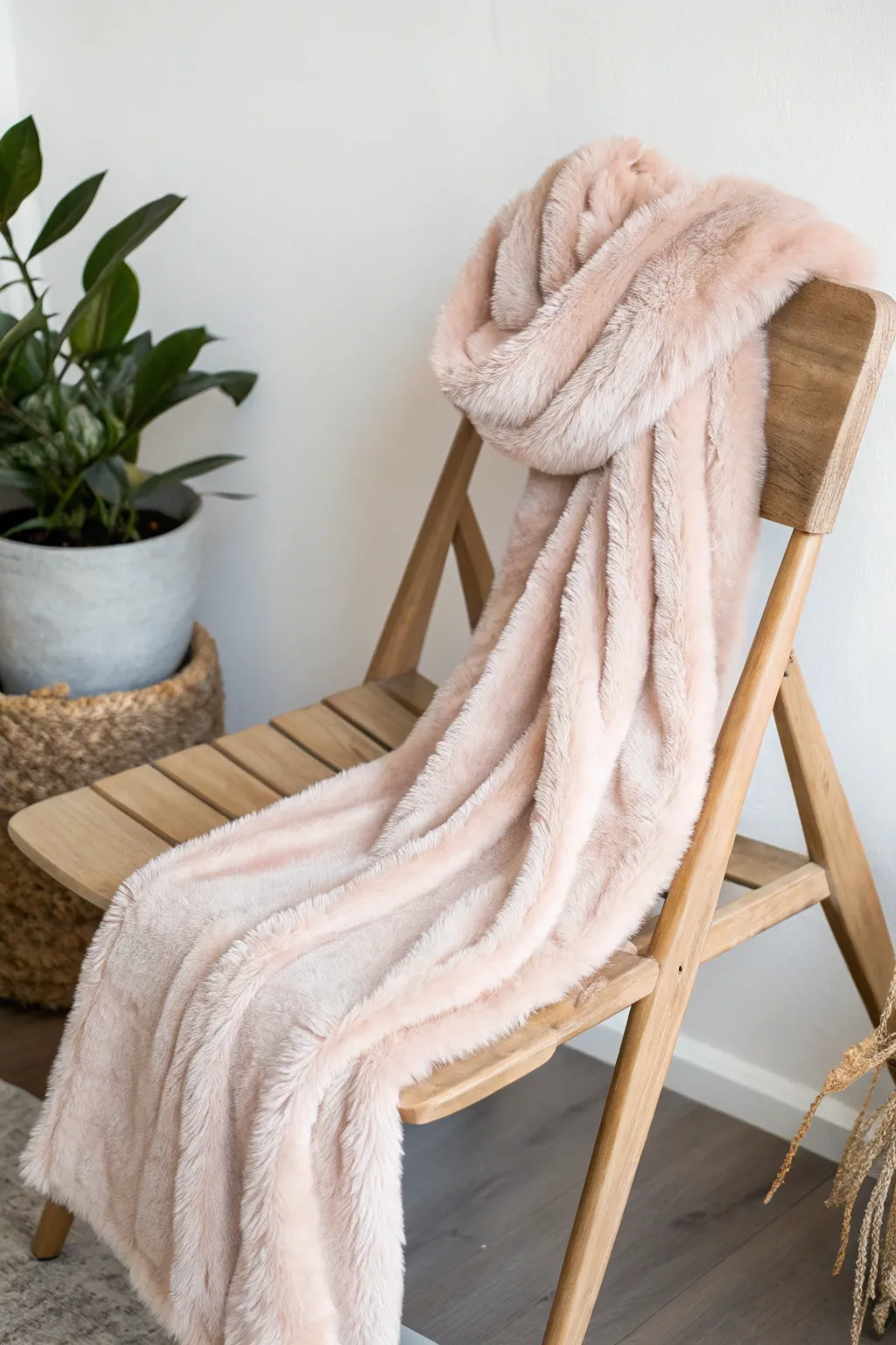 Wrap yourself in cozy elegance with a handmade faux fur scarf that complements any outfit.