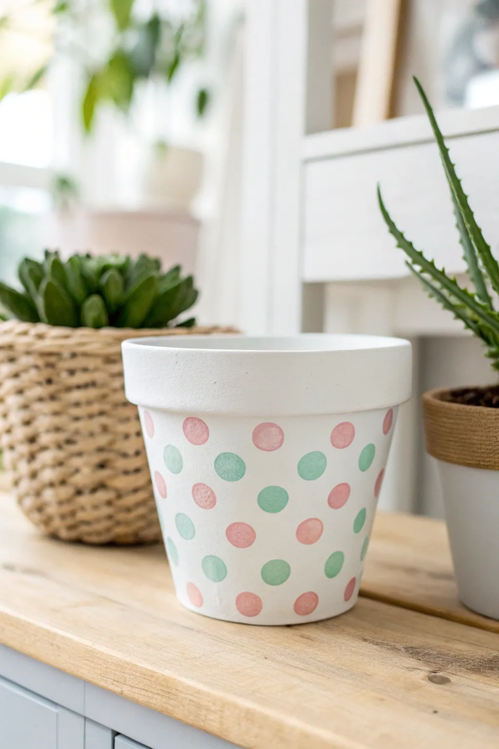 Add a splash of playfulness to your space with charming polka dots!