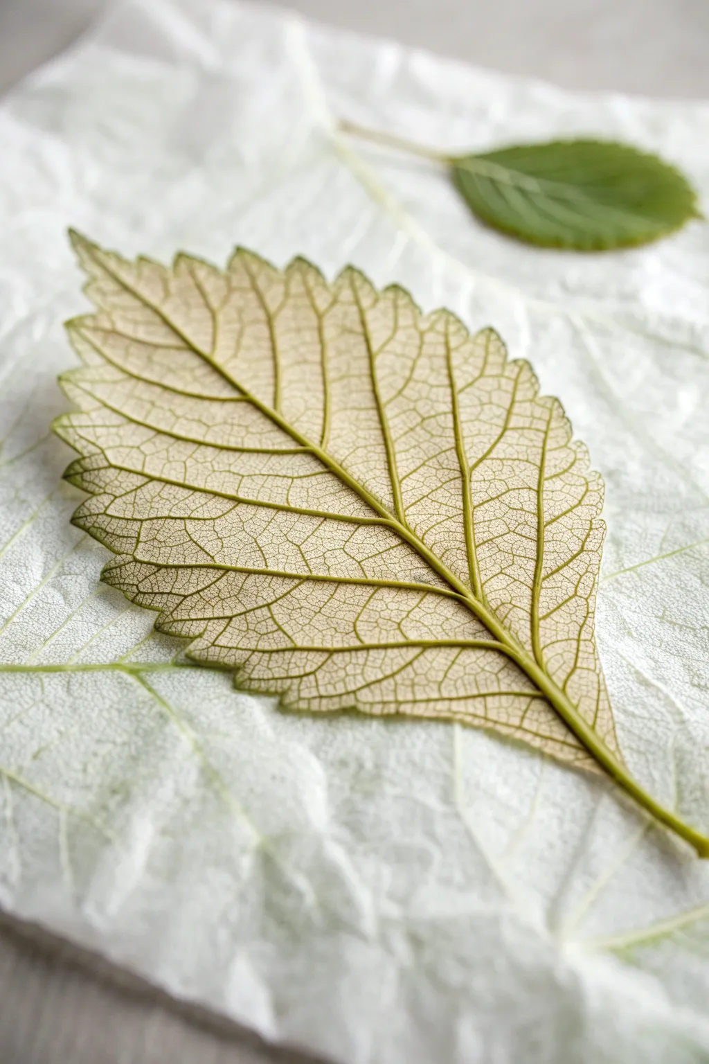 Embrace nature's artistry with delicate leaf rubbings, where simplicity meets natural beauty.