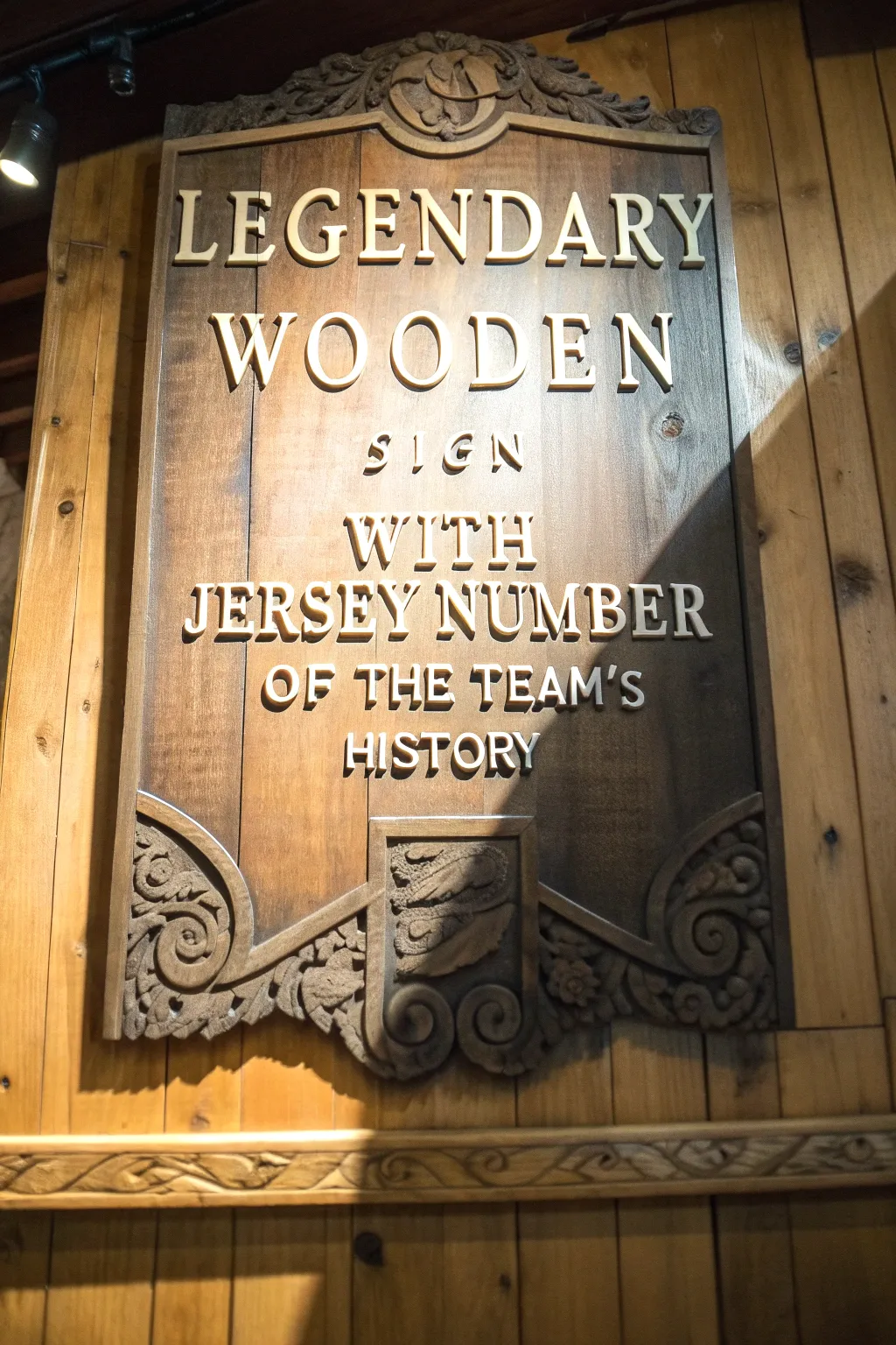 Honoring legends: A handcrafted tribute to our team's glorious past.