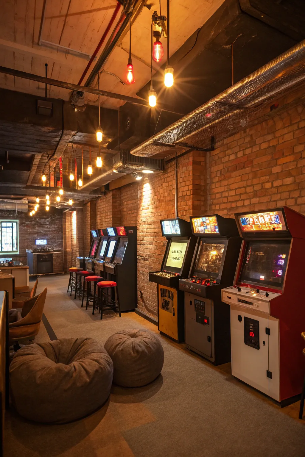 Relive the classics with a retro arcade corner.