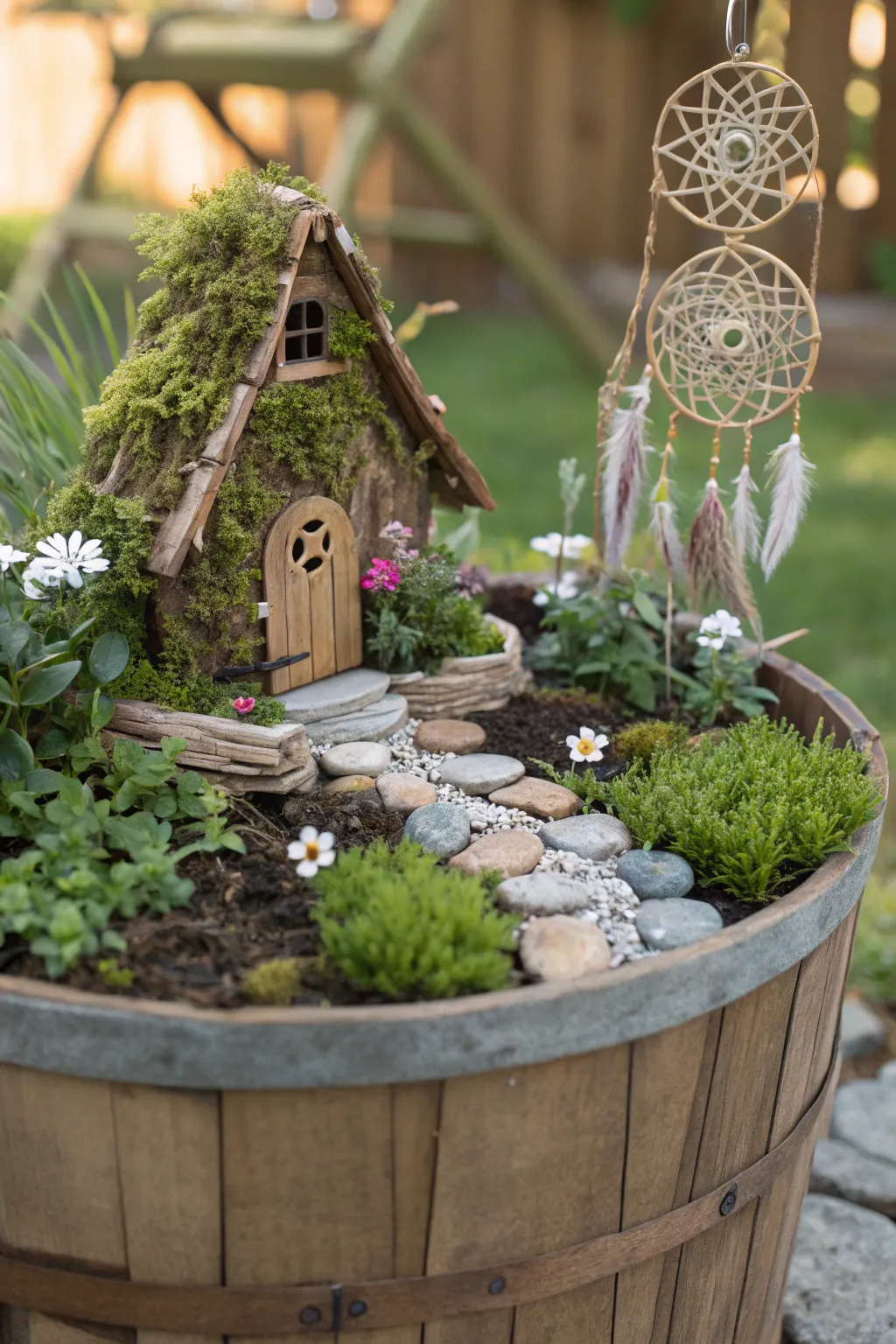 Discover the enchanting world of fairy gardens – a blend of nature and whimsy in a minimalist style.