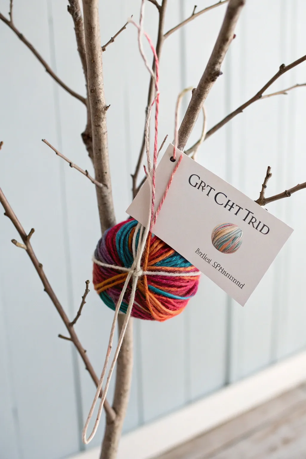 Elevate your gift card presentation with sweet and simple yarn wraps, adding a handcrafted touch to minimalist decor.