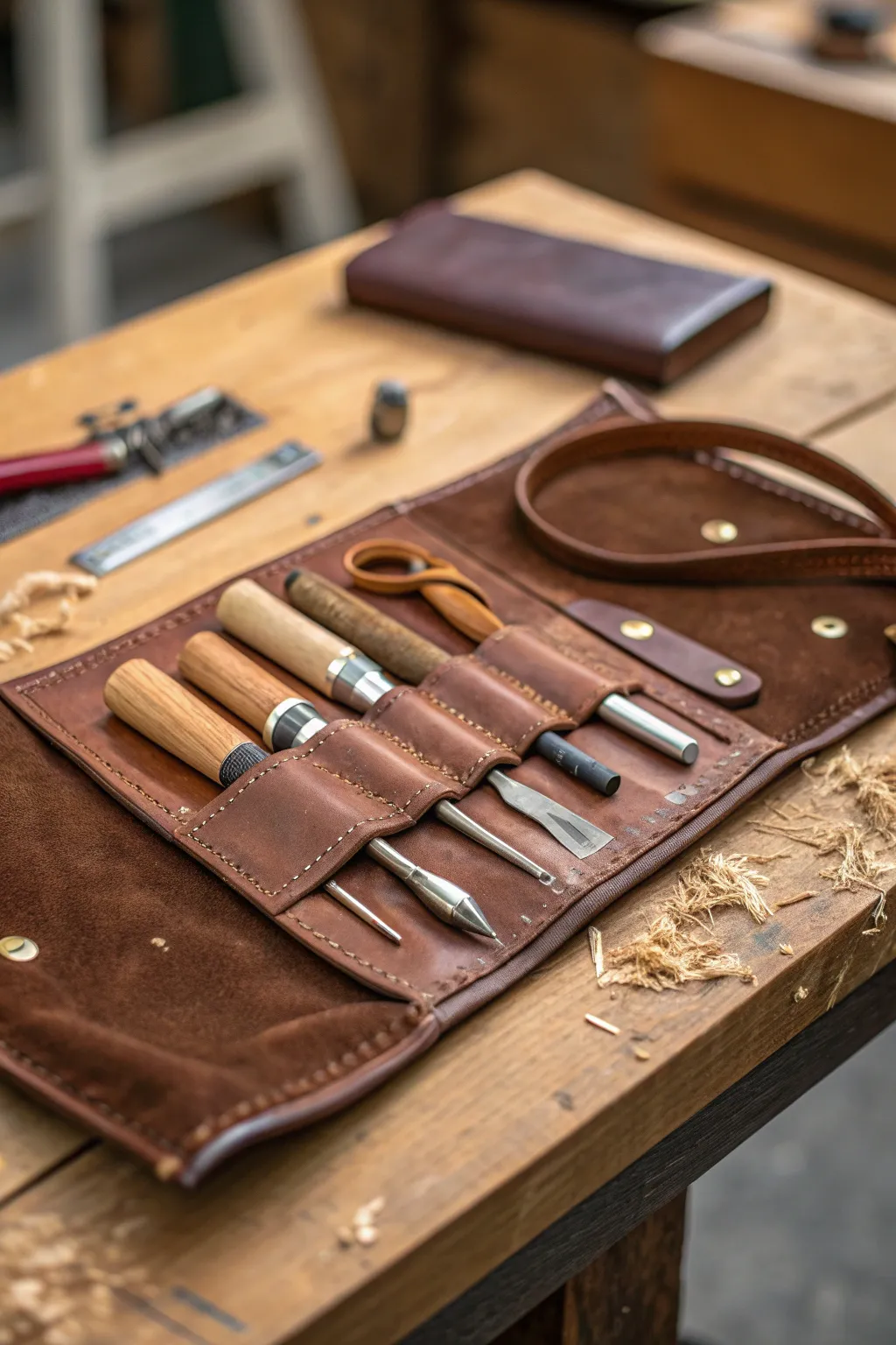 Elevate their craft with the timeless elegance of an artisan tool roll.