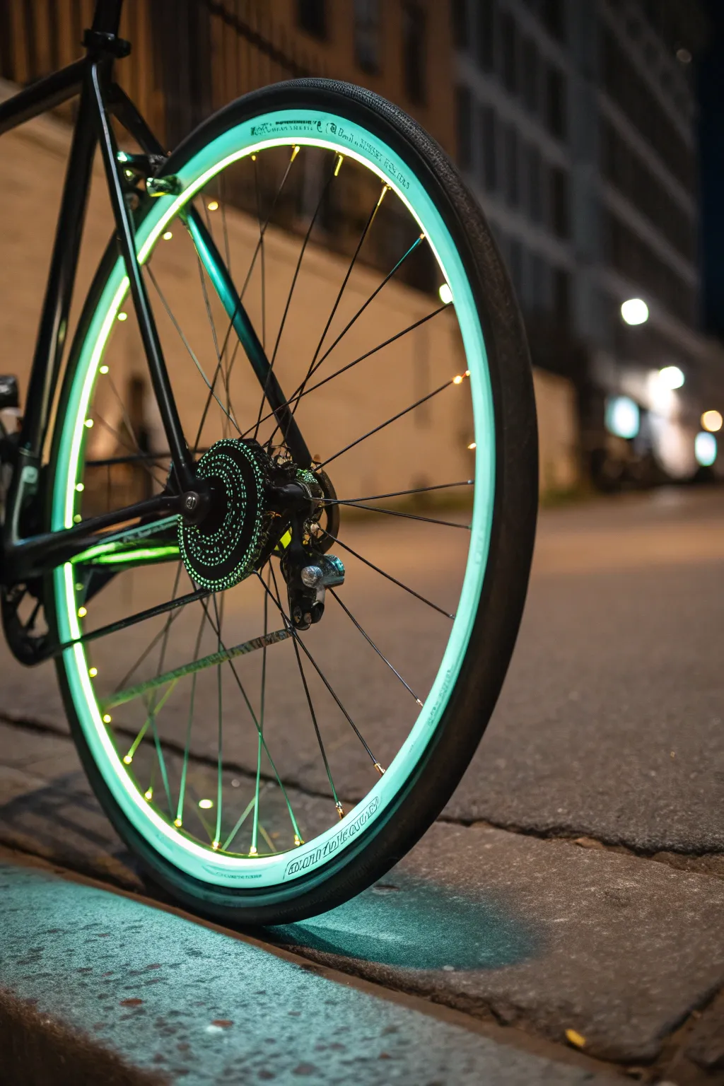 Illuminate your ride with handcrafted glow-in-the-dark bike accents, blending visibility with style.