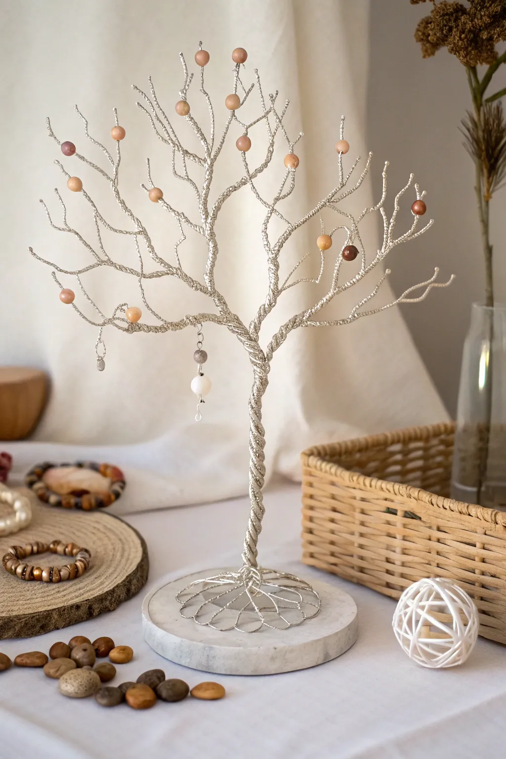 Elegance in Simplicity: A Tree of Life Sculpture Embracing Natural Beauty.
