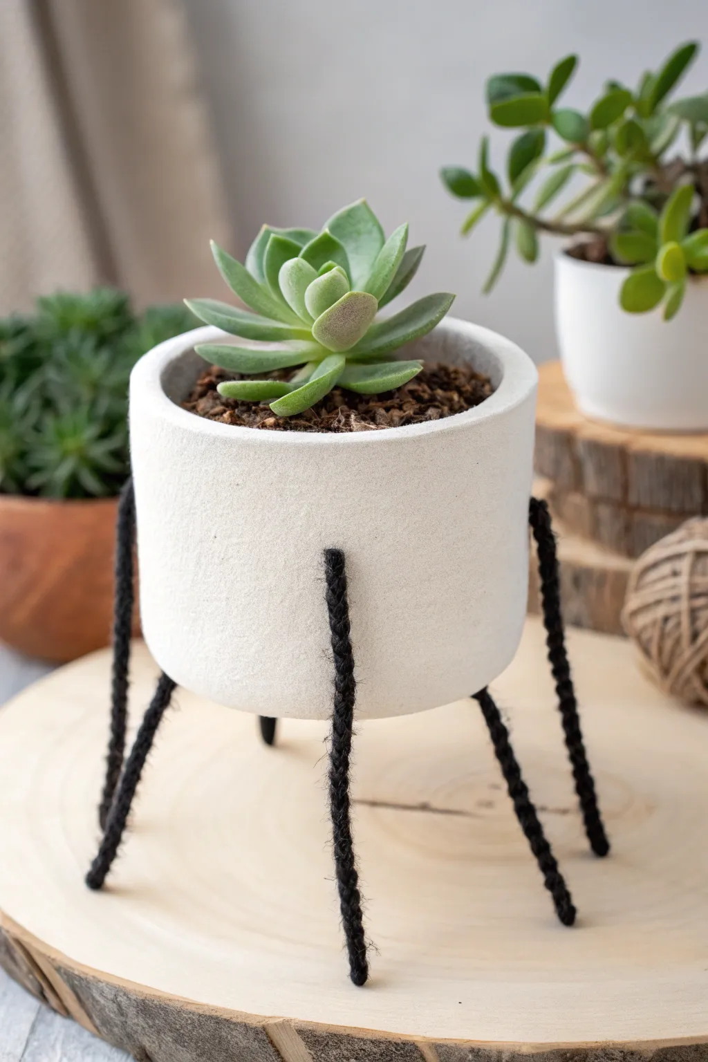 Creep it chic with our minimalist spider leg planter—perfect for a stylish Halloween touch!