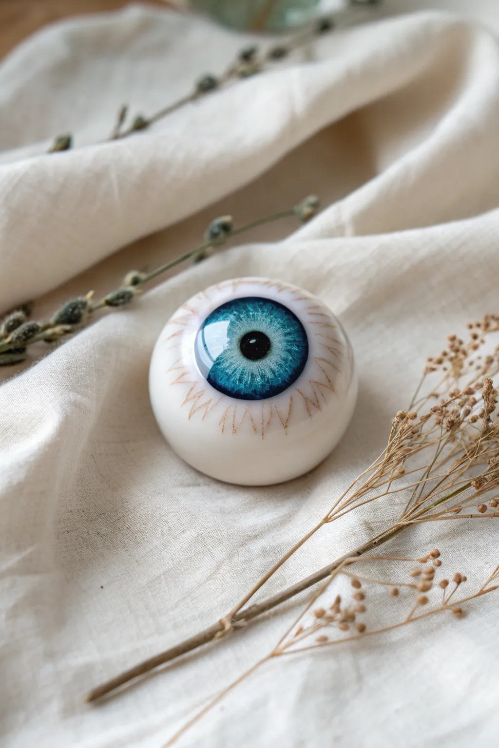 This mesmerizing resin eyeball decor captures the essence of Halloween with Scandinavian minimalism and a hint of bohemian flair. 👁️✨