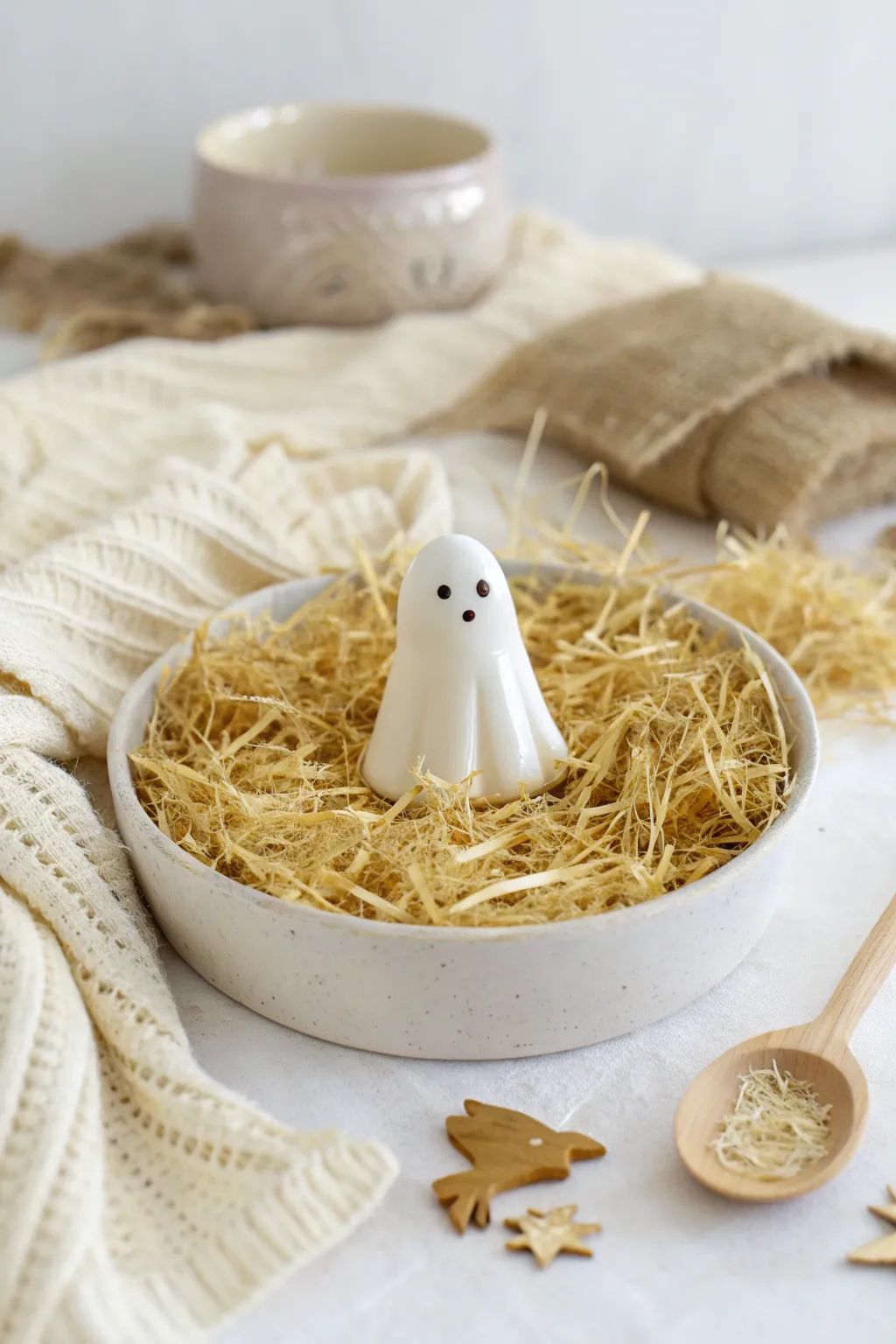 Discover the magic of autumn with this Haunted Haystack sensory bin—where simplicity meets whimsical charm!