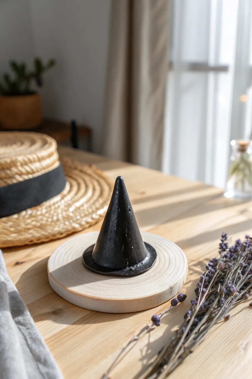 Charming Witch Hat Soaps: A Minimalist Touch for Halloween Elegance