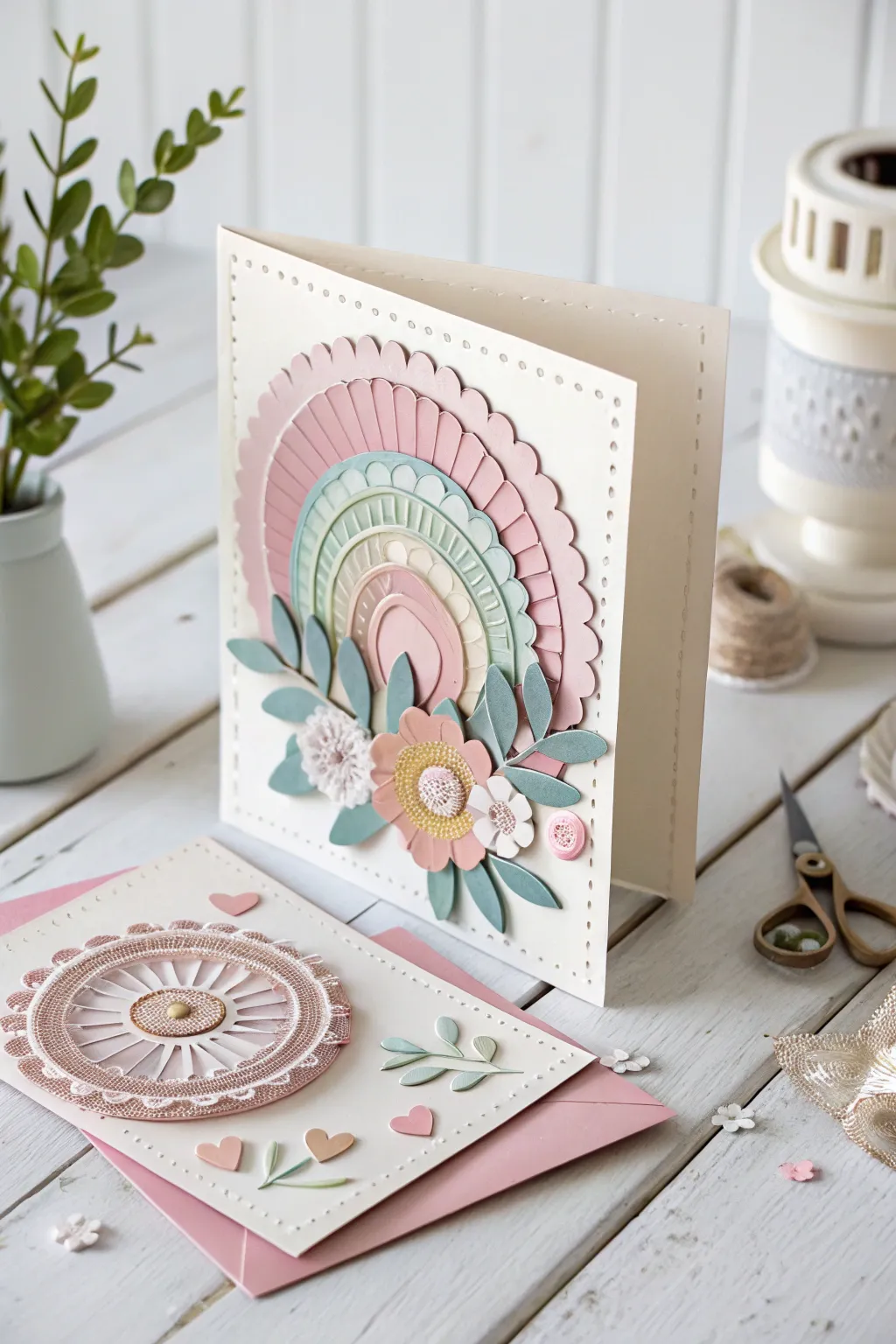 Celebrate Teacher's Day with a touch of elegance and depth through layered paper art.