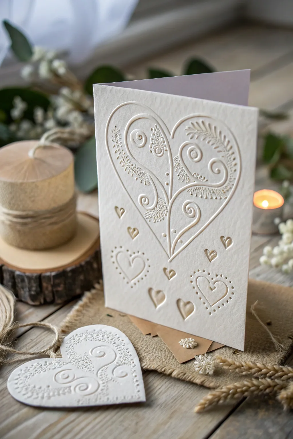 Craft your love story with stamped elegance this Valentine's Day. #HandmadeWithLove