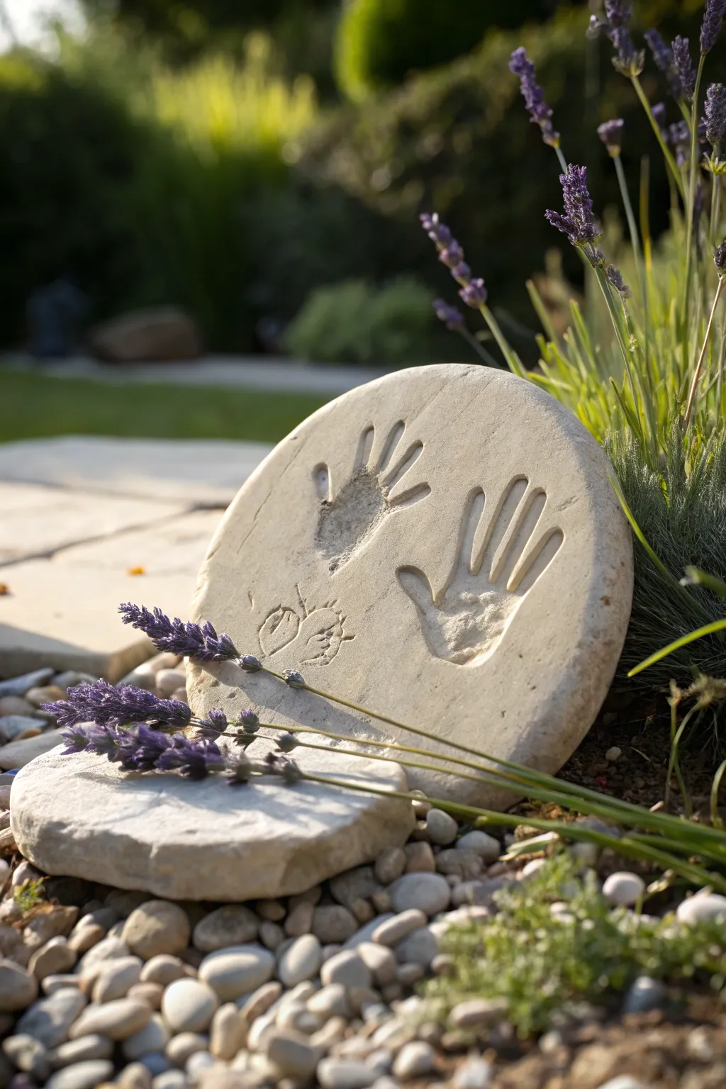 Capture tiny moments of love with these charming handprint garden stones, the perfect Mother's Day keepsake.