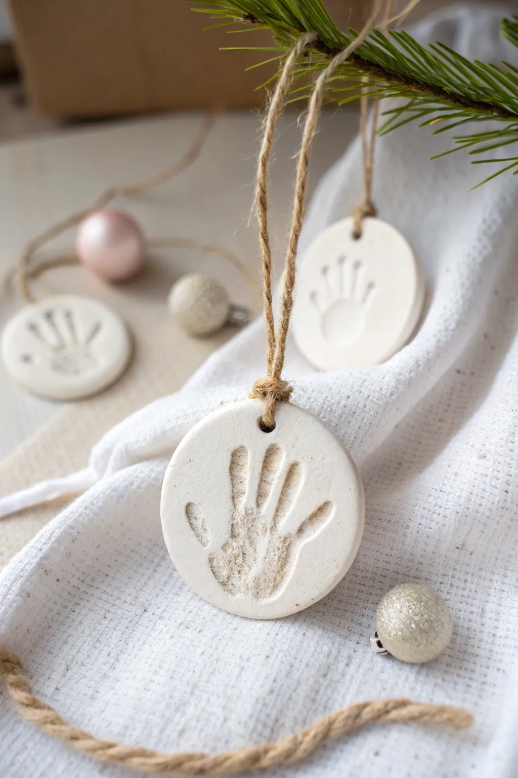 Capture the beauty of personal touch with these unique fingerprint baubles, perfect for adding a handcrafted charm.
