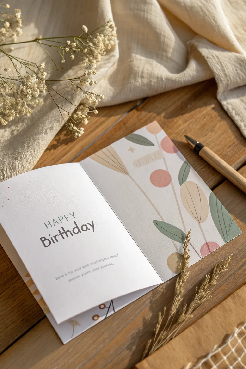 Surprise in simplicity: Discover the joy with a scratch-off birthday message.