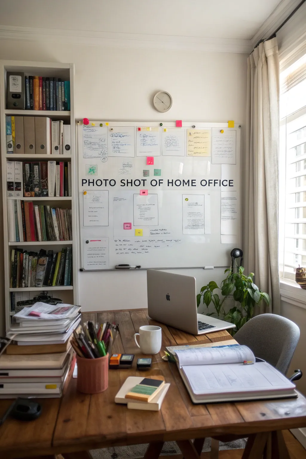 A whiteboard helps keep your ideas organized and visible.