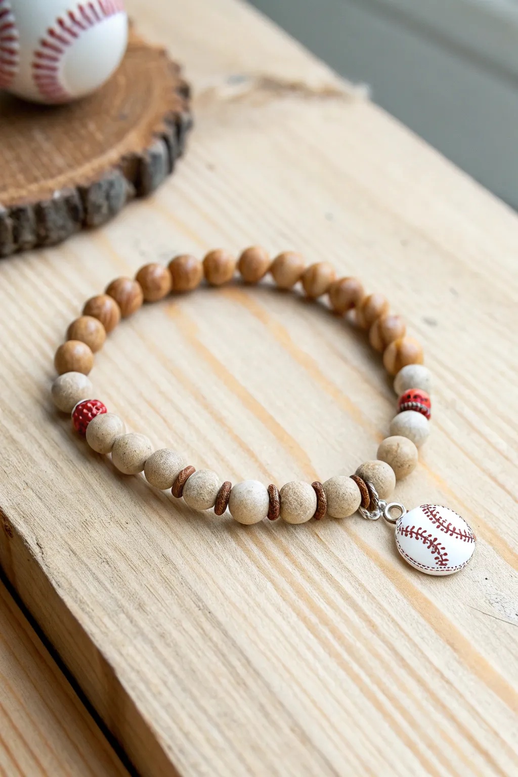 Crafted with care: a simple yet meaningful beaded bracelet perfect for your coach.