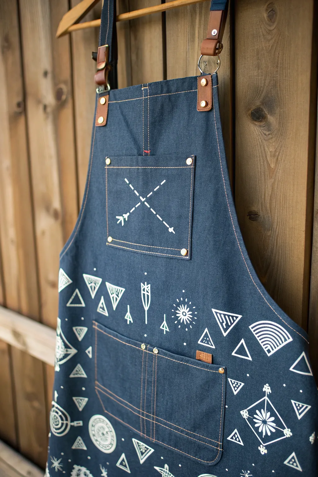 Craftsmanship Meets Creativity: Elevate your Father's Day with a custom stenciled apron.
